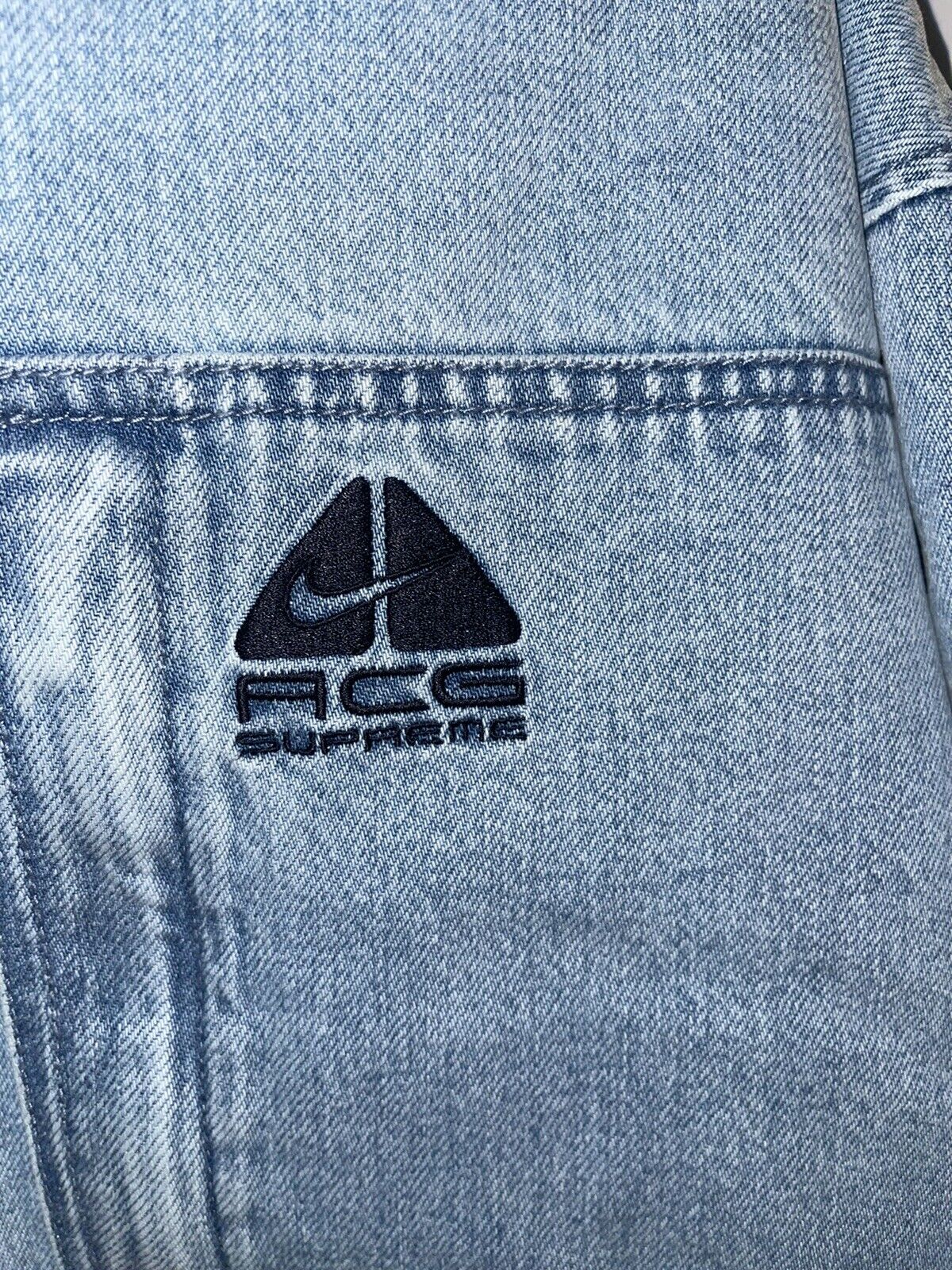 Supreme/Nike ACG Denim Pullover Washed Blue Size Medium | eBay