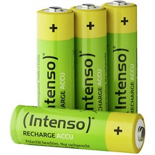 Intenso 7505624 Energy Eco Rechargeable AA Batteries NiMH 2600mAh 4 pieces 24.89 per battery