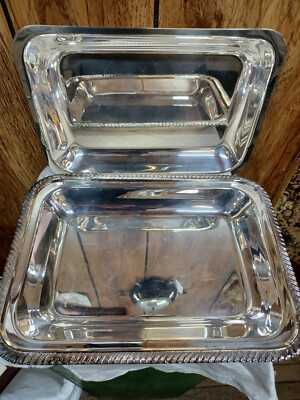 Marlboro Sheffield Rectangle Serving Tray Handles Reproduction E P