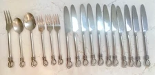 gs 18/10 17 pc Partial Set Flatware Stainless Steel Silverware Unique