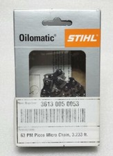 Lot of 2 - Stihl 63 PM Picco Micro Chainsaw Chain  3613 005 0053