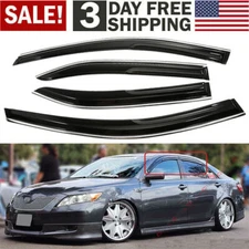 For 2007-2011 Toyota Camry JDM 3D Wavy Mugen Style Window Visor Vent Rain Guards