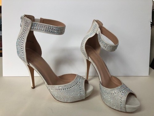 Women's size 11 Dream Pairs Swan Shine Peep Toe Stiletto Heels