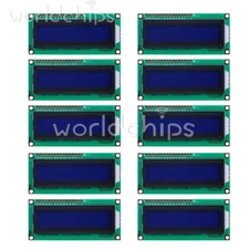 1-10x 1602 16x2 Character LCD Display Module HD44780 Controller Blue For Arduino