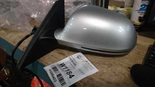 OEM Side View Door Mirror For Audi A4 Left Blk-Text Slvr-Cvr Pwr Tested Gd