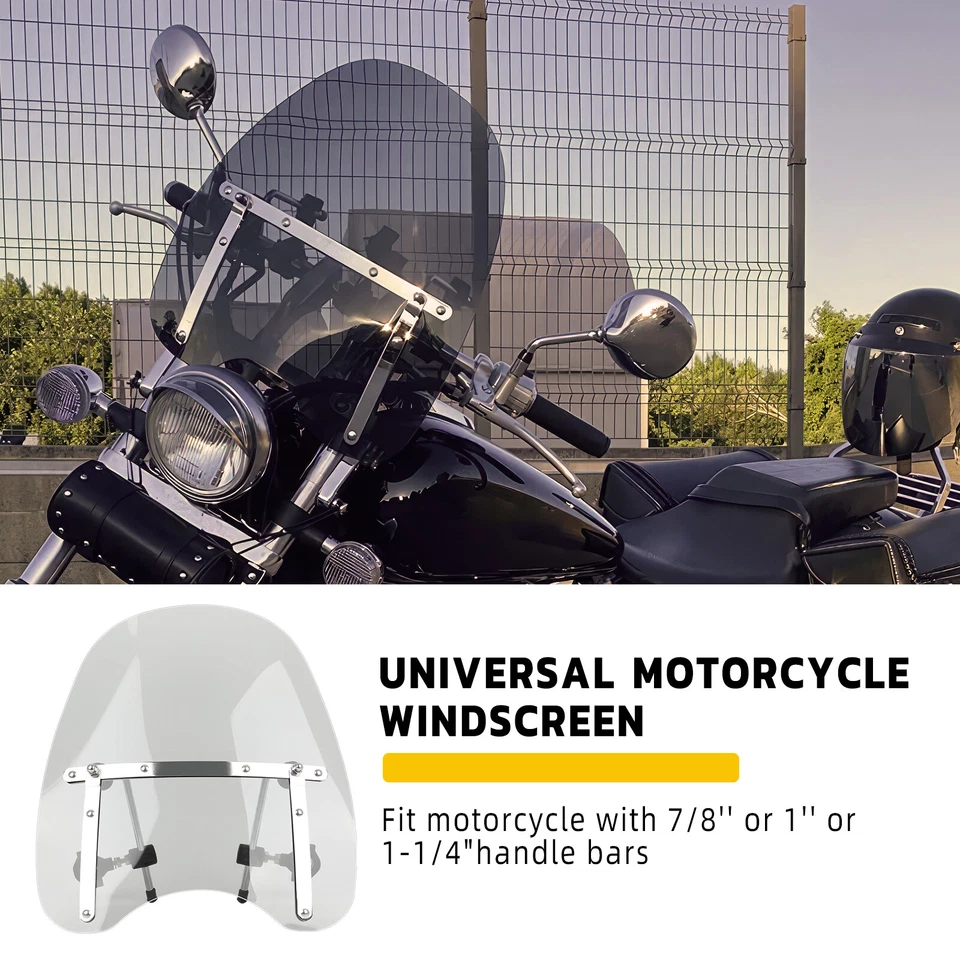 Abrazadera de parabrisas resistente a arañazos para motocicleta para Kawasaki Vulcan VN Foto 3 de 4