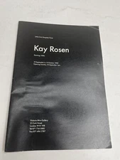 VTG Rare Little Critic Pamphlet 3 1990 Kay Rosen Paintings