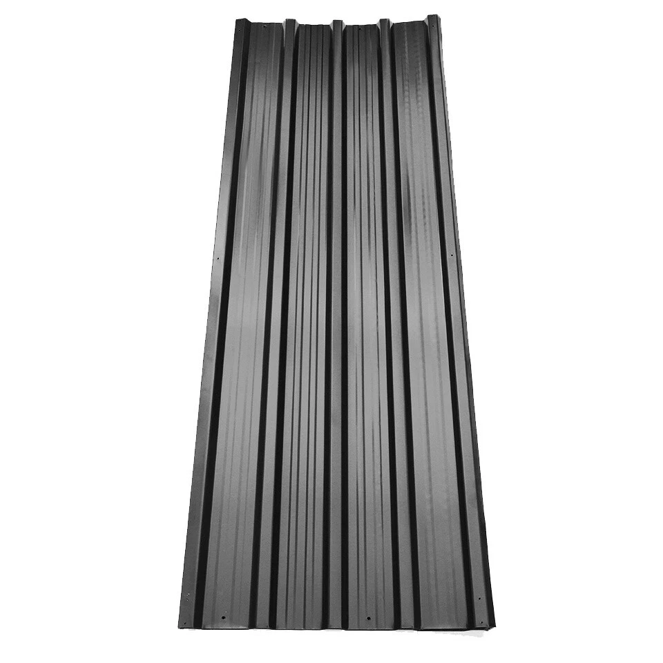 DREAM-HOMELIVING 12 PCS Black Cladding Metal Roof Galvanized Profile Corrugated Roofing Sheets