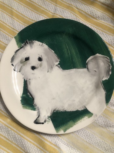 Anthropologie Sally Muir Maltese plate **hard to find ! - Photo 3 sur 3