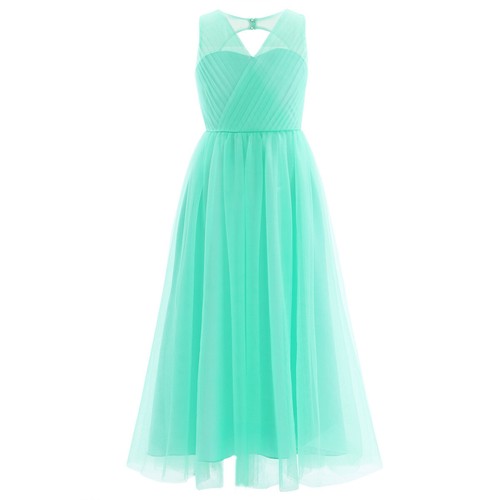 UK Flower Girl Dresses Birthday Party Prom Ball Gown Wedding Bridesmaid Dress - Picture 12 of 51