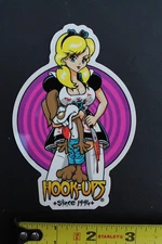 Hook-Ups Skateboards Alice Bunny Sexy Anime Girl OG HU3 Skateboarding STICKER
