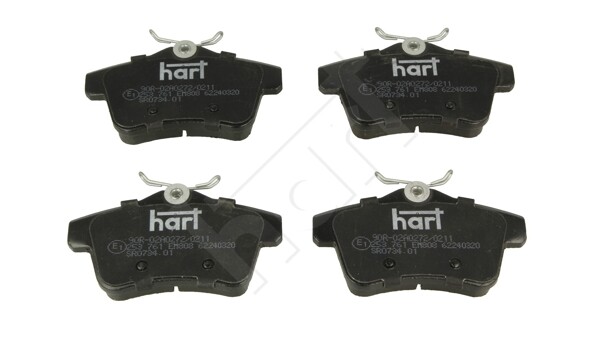 Hart 253 761 Bremsbelagsatz, Scheibenbremse FüR CitroËN, Ds, Peugeot-image