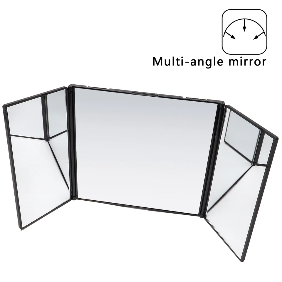 Folding 12in 3-Way car sun visor vanity mirror Women Make up Sunshade.universal Foto 3 de 4