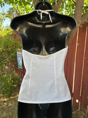 Vintage Y2K Maui Girl Halter Top Surf Coconut Girl 90s Skate Hibiscus Hawaiian - Picture 2 of 18