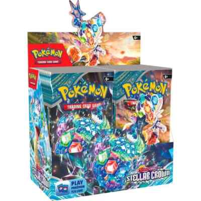 Stellar Crown Booster Box 36 Packs Scarlet & Violet SV7 SCR Pokemon TCG 2024