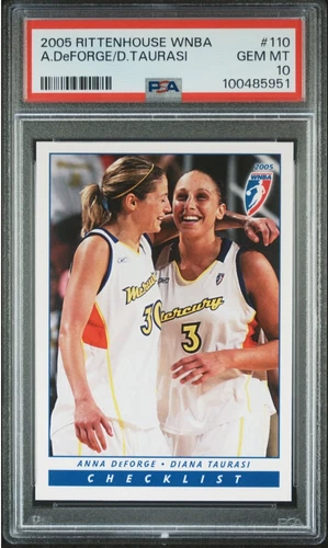2005 Rittenhouse WNBA Checklist DIANA TAURASI #110 PSA 10 Pop 2 highest Mercury