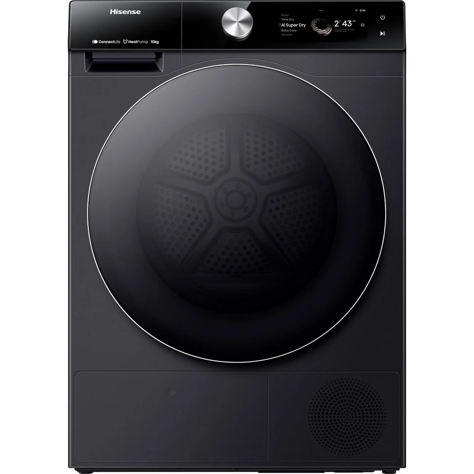 Hisense DH7S107BB 10kg Heat Pump Tumble Dryer - Black 27169
