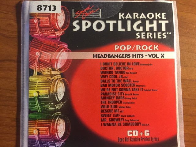 Sound Choice Spotlight Series Karaoke Sc 8713 Headbanger S Hits