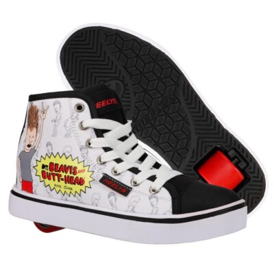 Heelys X MTV Beavis & Butthead Hustle Hi Skateschuhe - Erwachsene Größe UK 9 - SALE