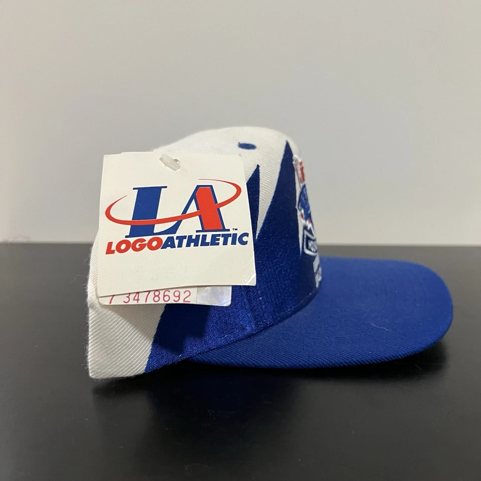 De colección 1994 NBA Draft Diente de Tiburón Logo 7 Gorra Atlética Gorra Snap Back Hoosier Dome Foto 4 de 4