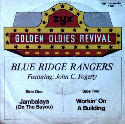 Blue Ridge Rangers & John C. Fogerty - Jambalaya / Workin' On... 7" (VG/VG) . - 第 1/1 張圖片