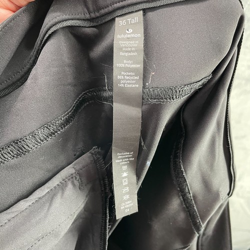 Lululemon Pants Mens 36x34 Tall Black ABC Classic Warpstreme LM5468T - Picture 14 of 16