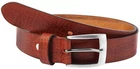 Leonardo Verrelli Genuine Leather Belt, Tan, Shortenable, 90cm - 125cm