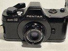 Pentax Auto 110 Mini Slr Film Camera w/ 4 Lenses