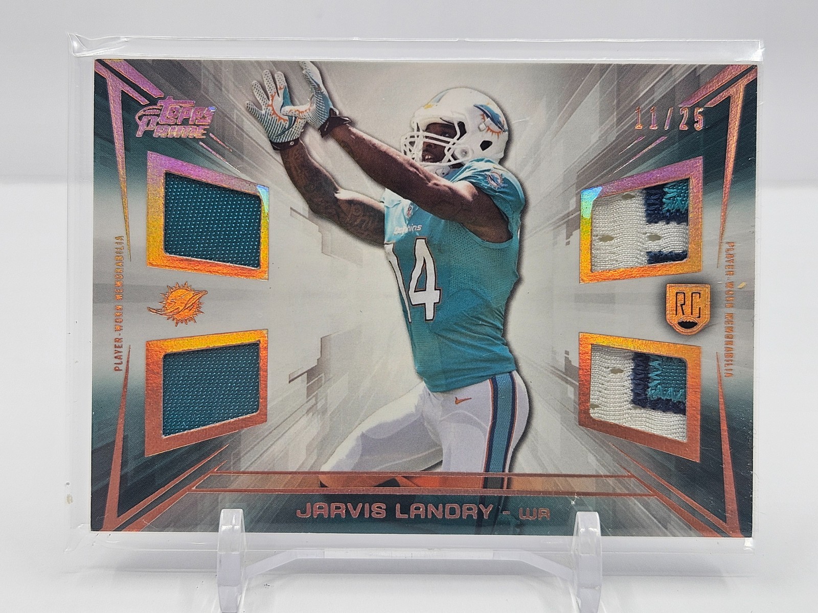 Jarvis Landry Topps Fire Rookie Autographed Patches #JL Base