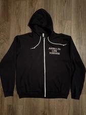 Assholes*s Live Forever Hoodie Full Zip Mens XXXL Black Sweatshirt 