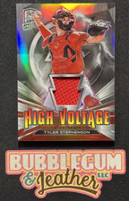 2021 Panini Spectra High Voltage Patch Tyler Stephenson Silver Prizm HV-TS