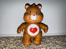 Care Bears Tenderheart Bear PVC Plastic Figure Vintage Poseable