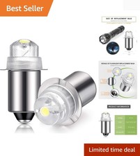 2 Pcs 30 Lumen 3-volt LED Replacement Flashlight Bulbs Torch Bulb with 10 Li...