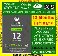 Xbox Game Pass Ultimate 12 Month + Game Pass Essential  | USA Region Global