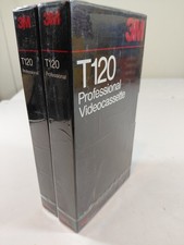 3M Professional T-120 Blank VHS Tapes 2pk 120 Min 34-7029-5902-3