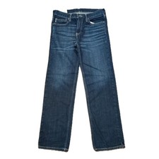 Abercrombie Kids Jeans Boys Size 16 Dark Wash Straight Leg Denim Cotton Classic