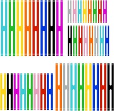 Outus 40 Pieces 5 Size H Band Silicone Rubber Bands Assorted Color Multicolor