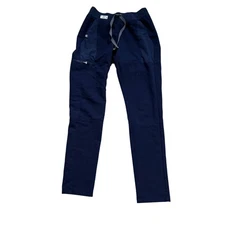 Figs Technical Collection Womens Scrub Pants SZ XXS Blue Yola Skinny Leg Stretch