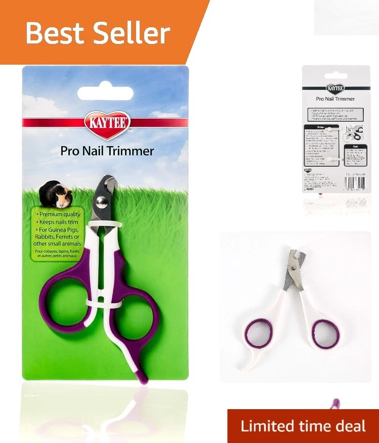 Straight Edge Nail Trimmer for Safe Pet Grooming - 4" Professional Style