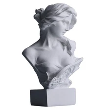 Greek Mythology Bust Statue Decor - Artemis Figurine for Home Aesthetics