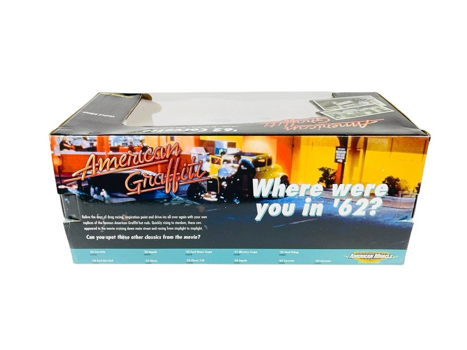 Corvette 1962 #36685 Ertl American Mu$cle American Graffiti ~ fundido a presión 1:18 Foto 4 de 4