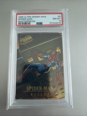 1995 Fleer Ultra Spider-Man Masterpieces #5 Spider-Man PSA 8 NM-MT