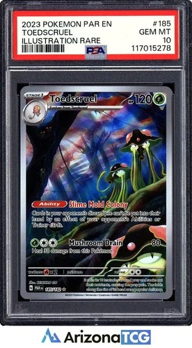 Pokemon 2023 Toedscruel 185/182 Illustration Rare Paradox Rift GEM MINT PSA 10
