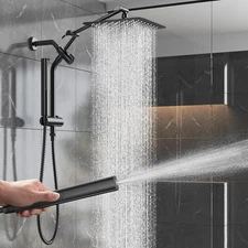 Veken 10" Luxurious All Metal Rain Shower Head with Handheld Spray Combo High...