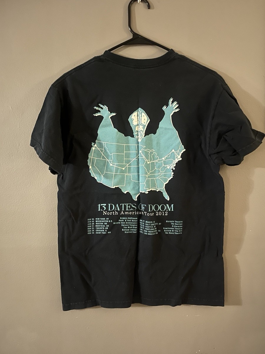 Ghost 2012 Tour T Shirt MediumDates Of Doom OG Band Opus Eponymous View 3