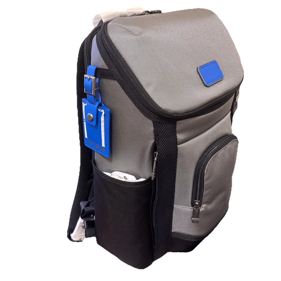 NUEVA Mochila Tumi Fremont THORNHILL 16,75” Nailon Balístico GRIS con AZUL GLACIAR Foto 4 de 4