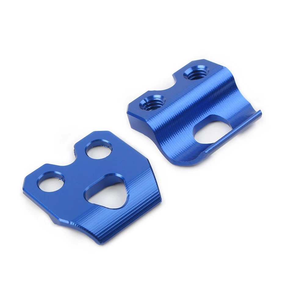 2 soportes de abrazadera de manguera de línea de freno azul aptos para Yamaha WR250F WR450F WR250R/X YZ125/250 Foto 2 de 4
