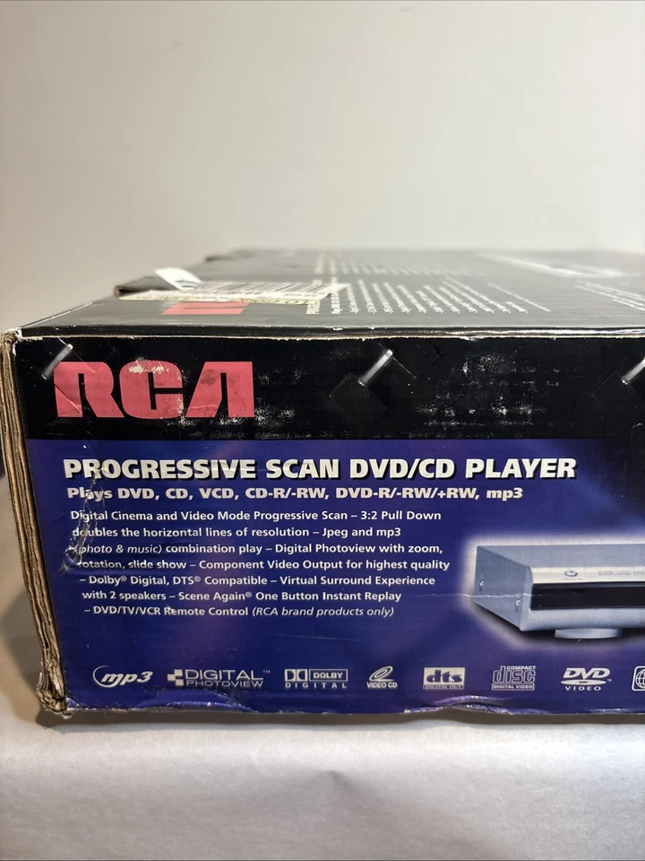 Reproductor de DVD-R/-RW/CD-R/-RW/-RW/MP3 RCA DRC212N, nuevo en caja abierta Foto 3 de 4