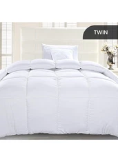 Down Alternative All Season Comforter Oversized Twin XL NWT Boxed White Utopia