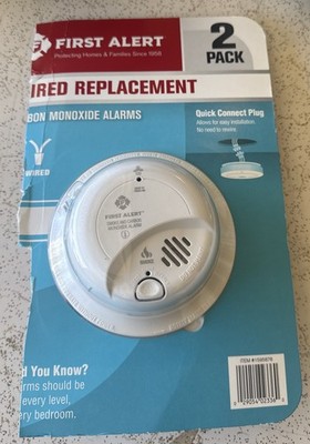 First Alert SC9120B Smoke & Carbon Monoxide Detectors White Hardwired - Single